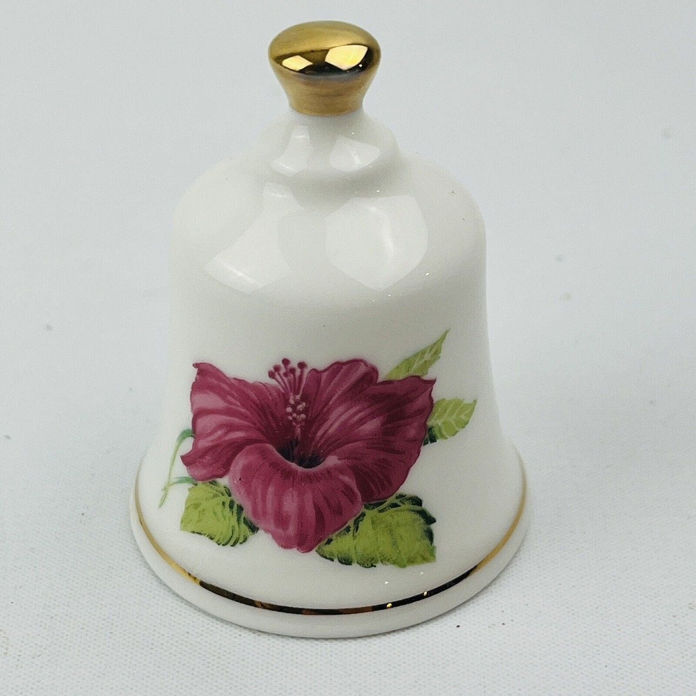 Danbury Mint Hawaii Hibiscus Official State Flower Bell Collection